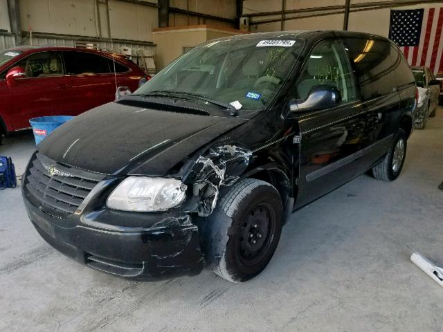 1C4GP45R35B438709 - 2005 CHRYSLER TOWN & COU BLACK photo 2