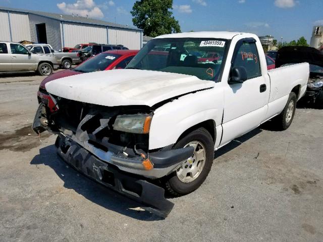 1GCEC14V16E217013 - 2006 CHEVROLET SILVERADO WHITE photo 2