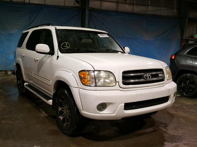 5TDBT48A31S036347 - 2001 TOYOTA SEQUOIA LI WHITE photo 1