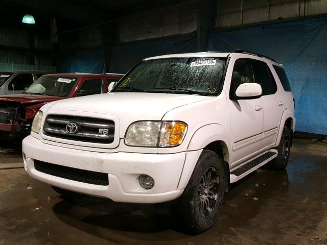 5TDBT48A31S036347 - 2001 TOYOTA SEQUOIA LI WHITE photo 2