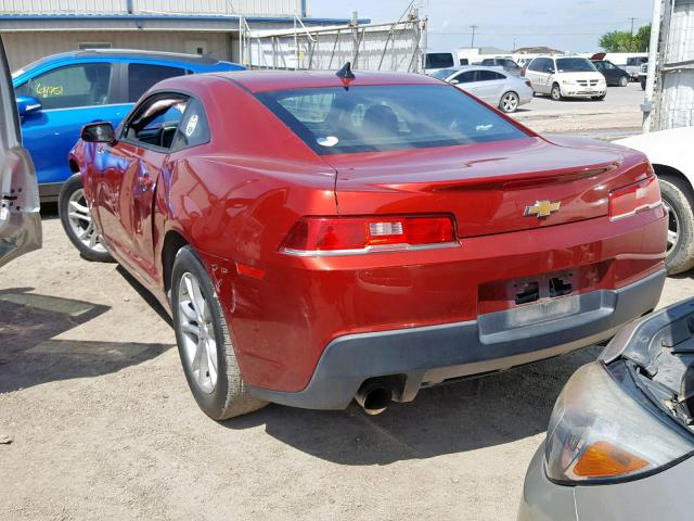 2G1FB1E3XF9162528 - 2015 CHEVROLET CAMARO LS ORANGE photo 3