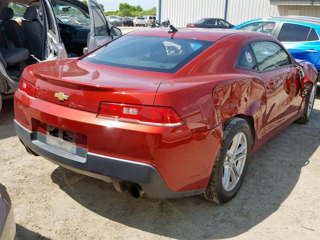 2G1FB1E3XF9162528 - 2015 CHEVROLET CAMARO LS ORANGE photo 4