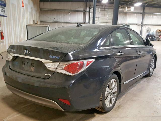 KMHEC4A44EA110343 - 2014 HYUNDAI SONATA HYB BLACK photo 4