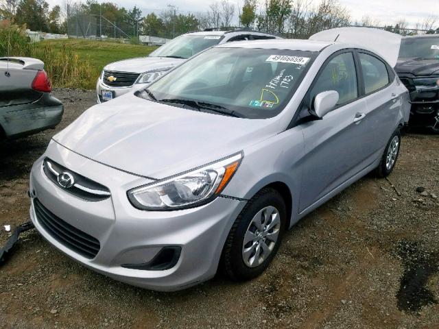 KMHCT4AE0HU277236 - 2017 HYUNDAI ACCENT SE SILVER photo 2