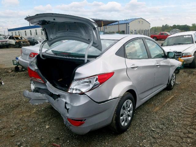 KMHCT4AE0HU277236 - 2017 HYUNDAI ACCENT SE SILVER photo 4