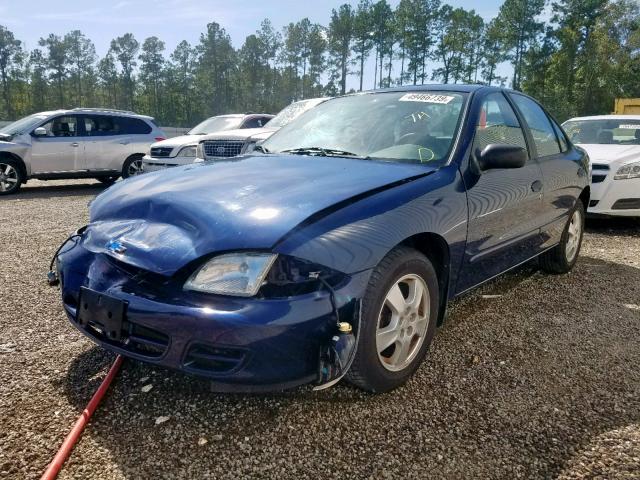 1G1JF524327210515 - 2002 CHEVROLET CAVALIER L BLUE photo 2