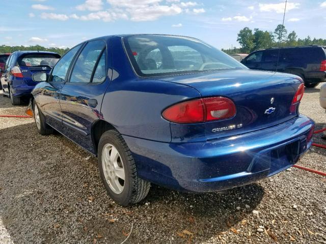 1G1JF524327210515 - 2002 CHEVROLET CAVALIER L BLUE photo 3