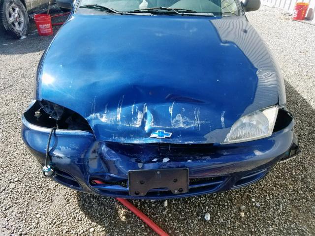 1G1JF524327210515 - 2002 CHEVROLET CAVALIER L BLUE photo 9