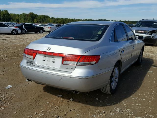 KMHFC46F96A085469 - 2006 HYUNDAI AZERA SE SILVER photo 4