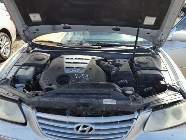 KMHFC46F96A085469 - 2006 HYUNDAI AZERA SE SILVER photo 7