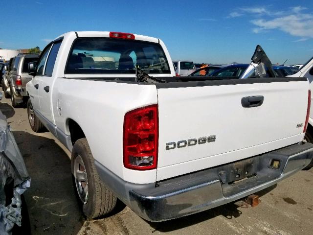 1D7HA18D63S349188 - 2003 DODGE RAM 1500 S WHITE photo 3