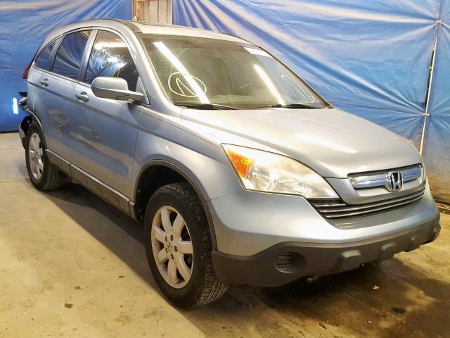 5J6RE487X7L003945 - 2007 HONDA CR-V EXL BLUE photo 1