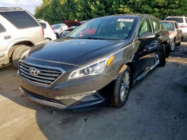 5NPE34AF6FH250314 - 2015 HYUNDAI SONATA SPO BLACK photo 2