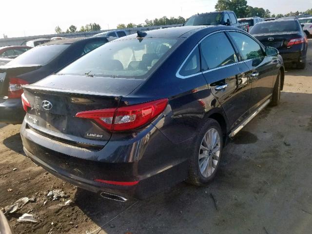 5NPE34AF6FH250314 - 2015 HYUNDAI SONATA SPO BLACK photo 4