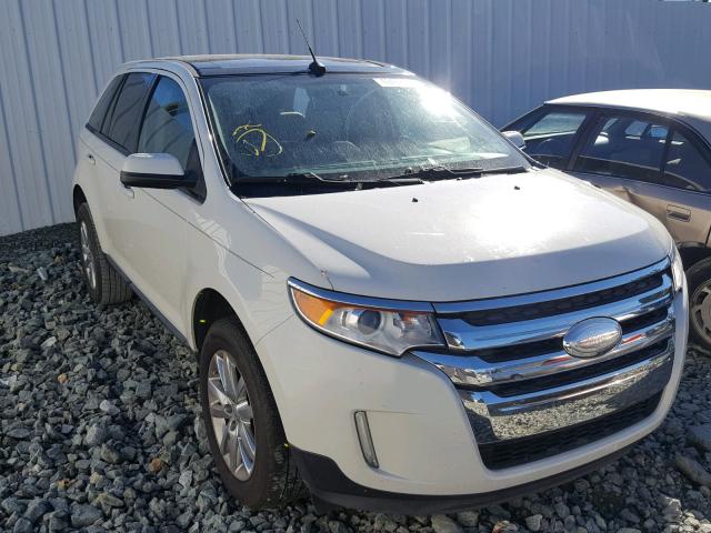 2FMDK3JCXCBA29400 - 2012 FORD EDGE SEL WHITE photo 1