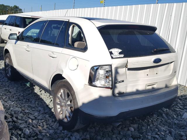 2FMDK3JCXCBA29400 - 2012 FORD EDGE SEL WHITE photo 3