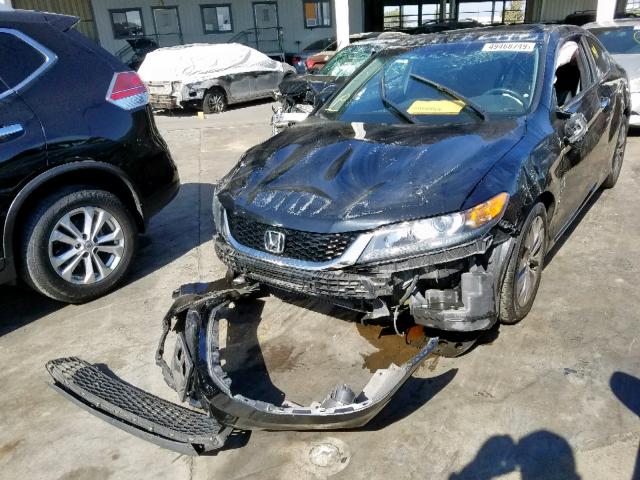 1HGCT1B8XDA006029 - 2013 HONDA ACCORD EXL BLACK photo 2