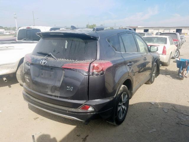 JTMRFREV9JJ725252 - 2018 TOYOTA RAV4 ADVEN GRAY photo 4