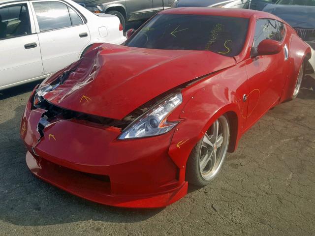 JN1AZ4EH3FM444123 - 2015 NISSAN 370Z BASE RED photo 2