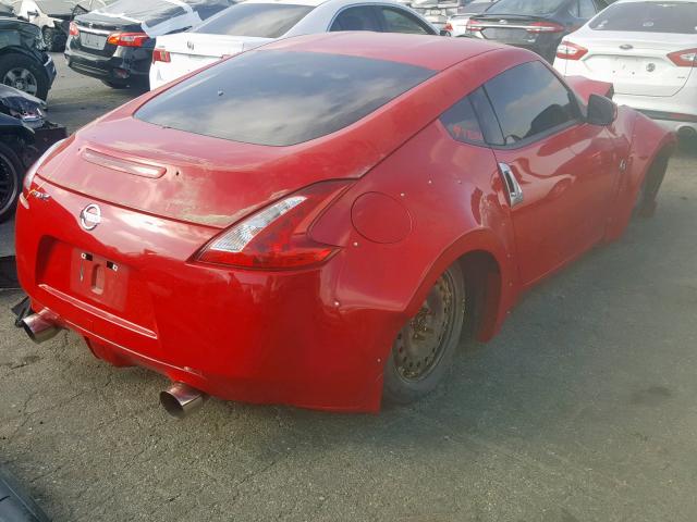 JN1AZ4EH3FM444123 - 2015 NISSAN 370Z BASE RED photo 4