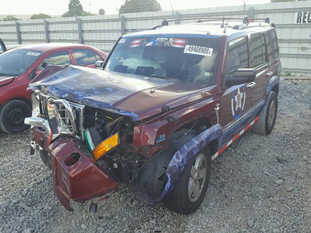 1J8HH48K77C553691 - 2007 JEEP COMMANDER Qırmızı foto 2