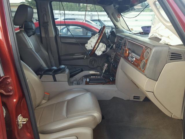 1J8HH48K77C553691 - 2007 JEEP COMMANDER Qırmızı foto 5