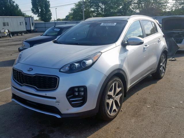 KNDPR3A67H7222840 - 2017 KIA SPORTAGE S SILVER photo 2