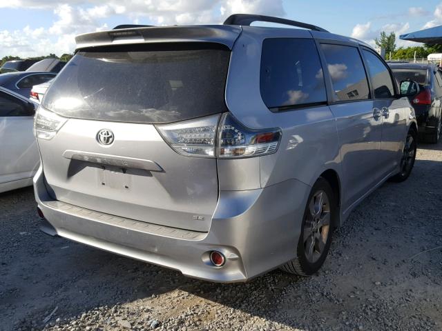 5TDXK3DC2BS135575 - 2011 TOYOTA SIENNA SPO GRAY photo 4