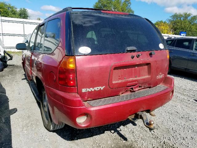 1GKDT13S742101854 - 2004 GMC ENVOY RED photo 3