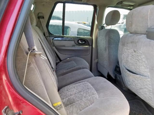 1GKDT13S742101854 - 2004 GMC ENVOY RED photo 6