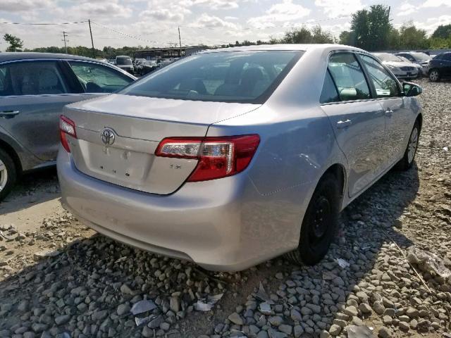 4T1BF1FKXCU080714 - 2012 TOYOTA CAMRY BASE SILVER photo 4