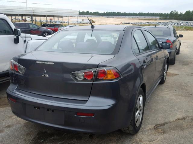 JA32U1FU2AU001074 - 2010 MITSUBISHI LANCER DE GRAY photo 4