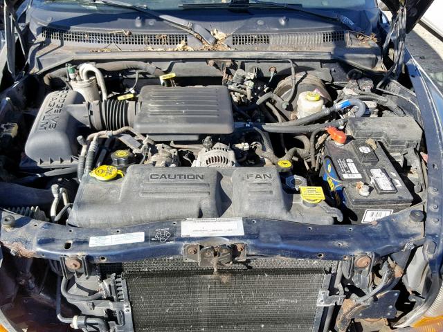 1B7GG22N4YS547710 - 2000 DODGE DAKOTA BLUE photo 7