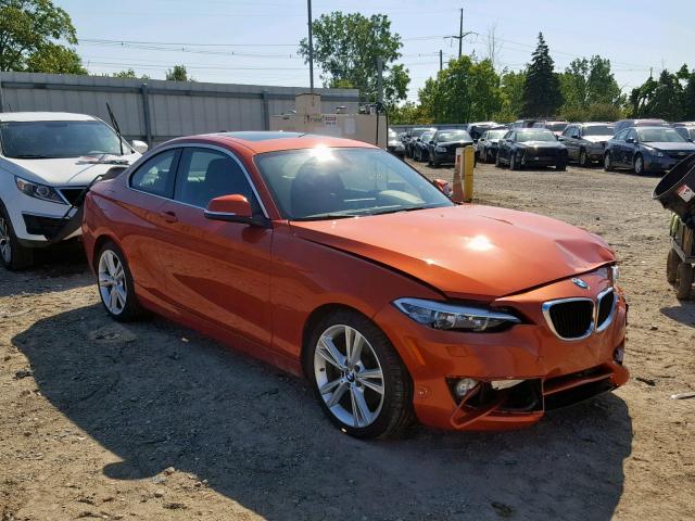 WBA1F7C57FVX96032 - 2015 BMW 228 XI ORANGE photo 1