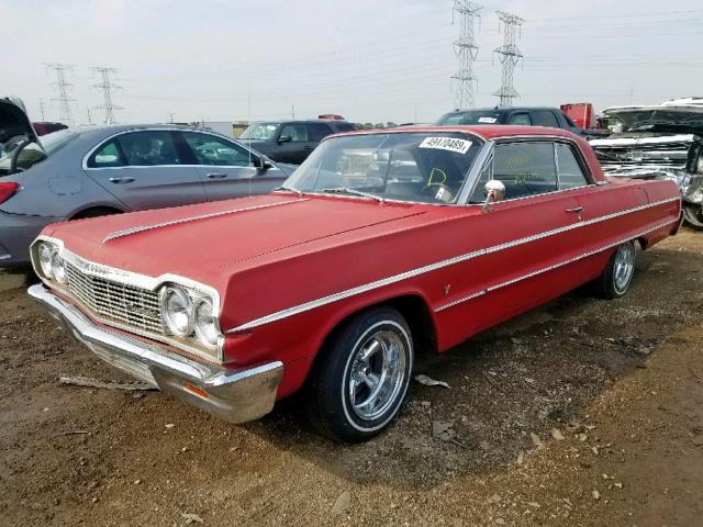 41847J277467 - 1964 CHEVROLET IMPALA RED photo 2