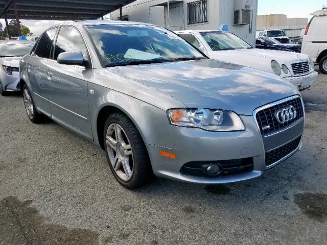 WAUAF78E18A040313 - 2008 AUDI A4 2.0T GRAY photo 1