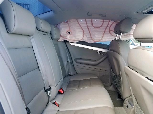 WAUAF78E18A040313 - 2008 AUDI A4 2.0T GRAY photo 6