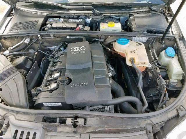 WAUAF78E18A040313 - 2008 AUDI A4 2.0T GRAY photo 7