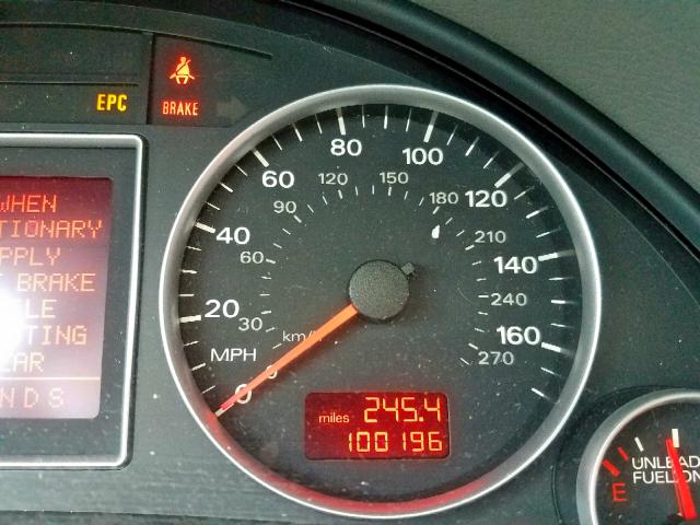 WAUAF78E18A040313 - 2008 AUDI A4 2.0T GRAY photo 8
