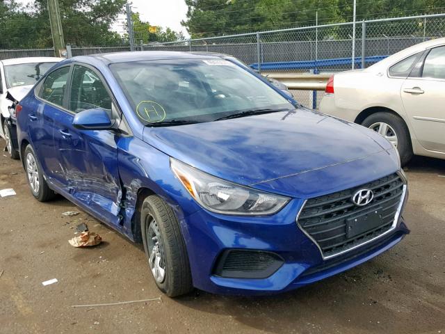 3KPC24A36JE006630 - 2018 HYUNDAI ACCENT SE BLUE photo 1