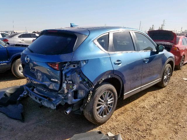 JM3KFABMXK0542410 - 2019 MAZDA CX-5 SPORT BLUE photo 4