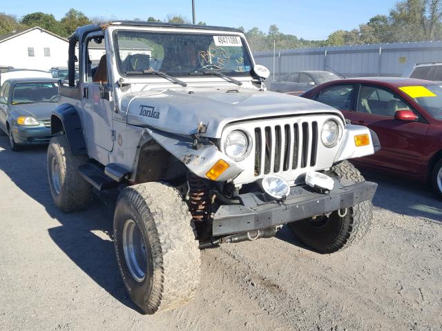 1J4FA39S12P746135 - 2002 JEEP WRANGLER / SILVER photo 1