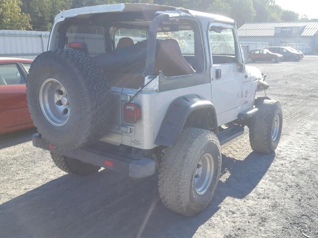 1J4FA39S12P746135 - 2002 JEEP WRANGLER / SILVER photo 4