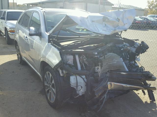 5XYKW4A76EG431552 - 2014 KIA SORENTO SX SILVER photo 1