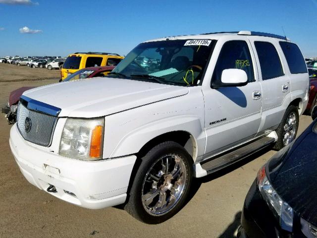 1GYEK63N32R110169 - 2002 CADILLAC ESCALADE L WHITE photo 2