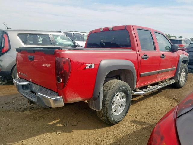 1GCDS136158171253 - 2005 CHEVROLET COLORADO RED photo 4