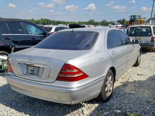 WDBNG70J81A170524 - 2001 MERCEDES-BENZ S 430 SILVER photo 4