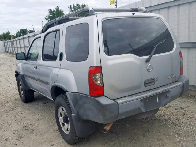 5N1ED28Y02C548657 - 2002 NISSAN XTERRA XE SILVER photo 3