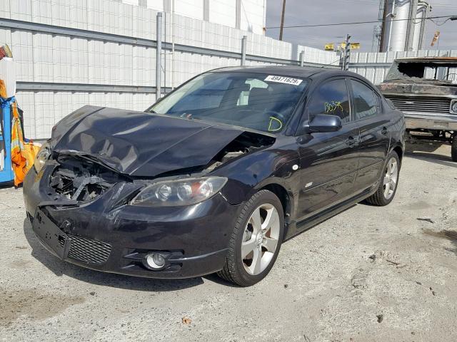 JM1BK123261465155 - 2006 MAZDA 3 S BLACK photo 2