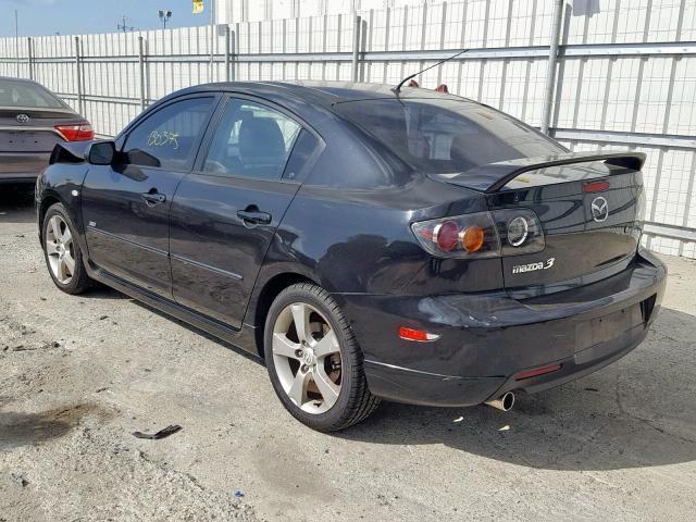 JM1BK123261465155 - 2006 MAZDA 3 S BLACK photo 3